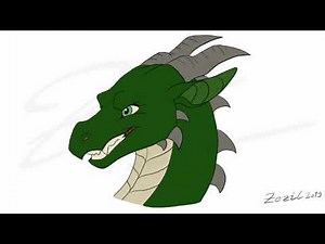 Female Dragon Head TF Animation