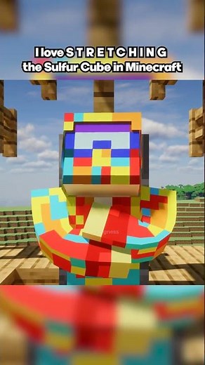S T R E T C H I N G the Sulfur Cube to THE MAX | Minecraft Meme
