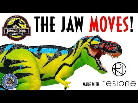 I made a CHAOS EFFECT T. REX with Resione CL-TH - How To Make a Jaw Hinge Tutorial.