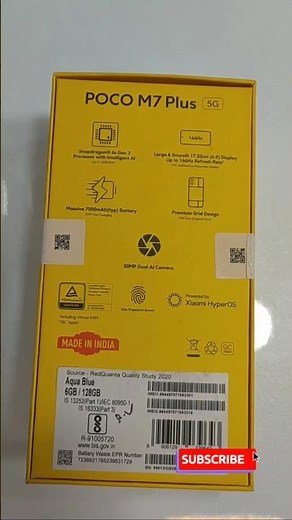 Poco M7 Plus Unboxing & First Impression 🔥Budget Beast or Not? #shorts #pocom7plus #unboxing