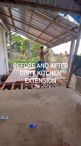 64K views · 209 reactions | DIRTY KITCHEN EXTENSION BEFORE AND AFTER . | Small house design | Facebook