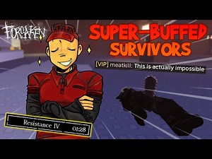 Can I Beat SUPER BUFFED Survivors With INFINITE Time? (Forsaken Roblox)