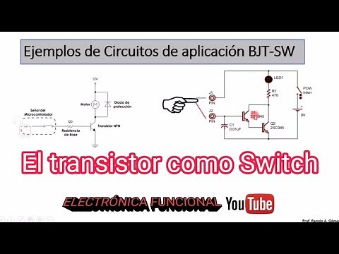 Ejemplos de circuitos de aplicación de transistores BJT