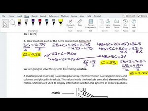 Section 6.1 Video: What is a Matrix?
