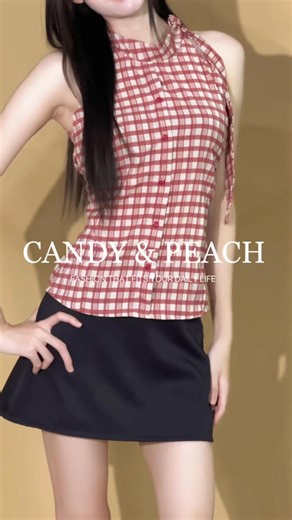 40K views · 174 reactions | Neck-Tie Plaid Top 笠 [Stay fresh & chic every time you wear it. The sweet bow-tie detail adds the perfect feminine touch, while the soft, lightweight fabric keeps you feeling comfortable all day long. ✨] 퐃퐞퐭퐚퐢퐥퐬 & 퐒퐡퐨퐩 퐍퐨퐰 >> https://www.facebook.com/share/p/179FNPXSpg/?mibextid=wwXIfr | Candy & Peach | Facebook