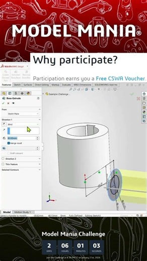 Model Mania 2026 Free Voucher CSWA #modelmania #solidworks