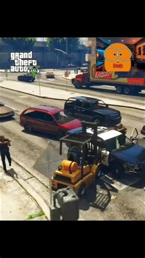 Towing a Police Car in GTA 😱 | Orbox Gaming | #Shorts