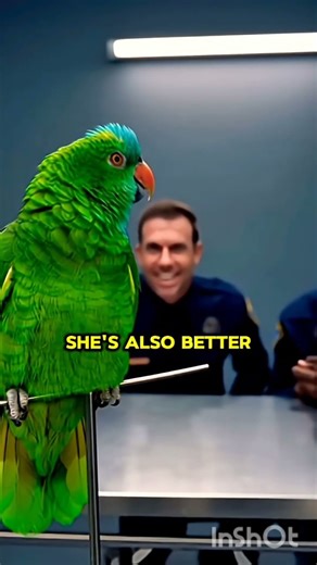 🇲🇸🤣 parrot Last night 🌉 #talkingparot roasted police station