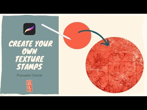 Texture Stamps in Procreate - Tutorial