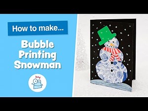 How To Make Snowman Bubble Printing Cards | Baker Ross