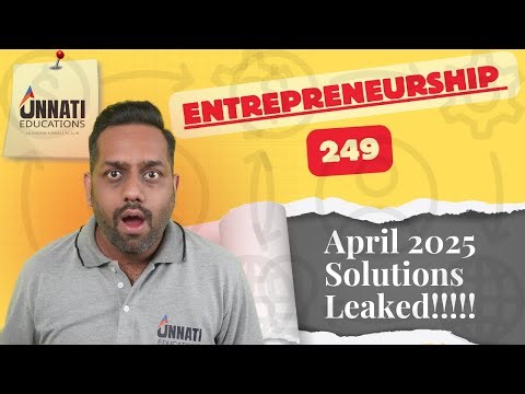 NIOS Entrepreneurship 249 Question Paper April 2025 | Full Solutions & Tips