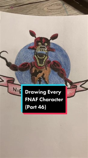 Drawing Nightmare Foxy - FNAF 4 Art Tutorial