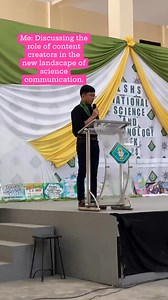 40K views · 819 reactions | I served as a resource speaker at the National Science Technology Week 2024 held at Cavite State University in Naic on November 28, 2024. A heartfelt thanks to all the organizers of this event! During my talk, I discussed the 'Role of Science Communicators and Educators in the Digital Age. | Ethan Hernandez | Facebook