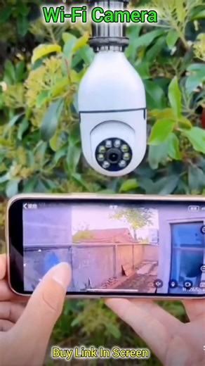 Wireless CCTV Camera 🔥 #cctv #tech #wificamera #wirelesscamera #bulbcamera
