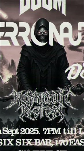 THE FINAL DOOM...25th September @ The Six Six Bar