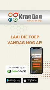 113 reactions | Moeg daarvoor om onnodig op en af te loop opsoek na jou gunsteling uitstallers, kos stalletjies of selfs die badkamers? Beplan jou dag met die KragDag Toep, en navigeer waar jy volgende wil wees, vinnig en maklik. Laai die Toep af op PlayStore of iStore. https://www.kragdag.co.za/ #KragDagToep #DagBeplanner #VinnigEnMaklik #Navigeer #FarmSpace #OnsPraatBoer | FarmSpace | Facebook