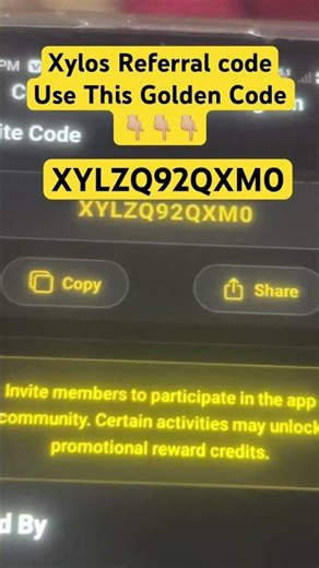 Xylos referral code || Xylos invitation code || xylos earning app referral code