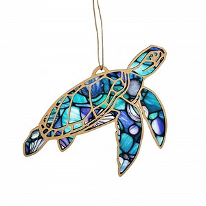 Sea Turtle Ornament, Hawaiian Ocean Animal Ornament, Tropical Sea Turtle Decor, Sea Turtle Christmas Gift, Ocean Wildlife Tree Decor - Etsy