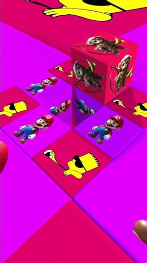 Super Mario Dice Infinite 12 #supermario #shorts #blender3d