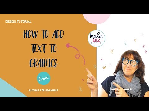 How to add text to graphics using Canva
