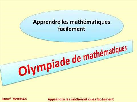 Olympiade de mathématiques Niveau 1AC ...exercice1