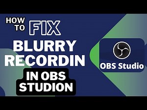 How to Fix Blurry Recording in OBS Studio ‪@RockingSupport‬