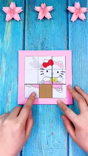 How to make puzzle with Card board #diy #papercraft #puzzle #cute #viral #shorts