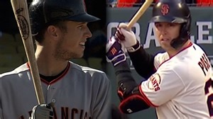 Buster Posey's first and last hits