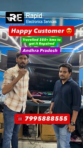 ☎️ Call us 7288833370, 7995888555 Now Call us & Book doorstep Tv repair service at lowest prices. Website link - https://rapidelectronicsservices.com Televisions we Repair...⚙️👨‍🔧 🛠 LED Tv Services 🛠 4K TV, OLED, QLED TV service. Why us ? ✅ On time Delivery ✅ Upto 6 months warranty ✅ pickup drop available ✅ 💯 original parts ✅ Professional service ⭐️ Expert Team ⭐️ Fast and Effective Service ⭐️ Flexible Scheduling ⭐️ No Hidden Charges ⭐️ Reliable Service ⭐️ Customer Support 💪🏻 We Beat Comp