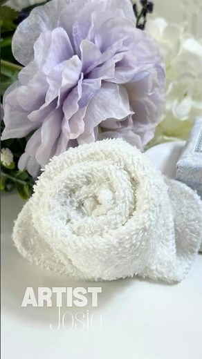 💜 WASHCLOTH ROSE DIY!💜