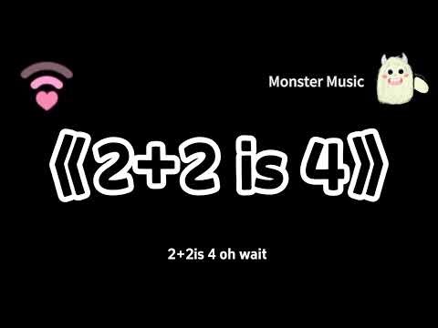 《2+2 is 4》 「oh wait 4 latters in Chinese」