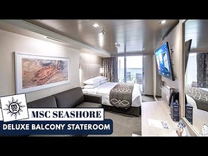 MSC Seashore | Deluxe Balcony Stateroom Full Walkthrough Tour | 2024 | 4K