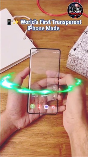 World’s First Transparent iPhone Made of Glass 📱