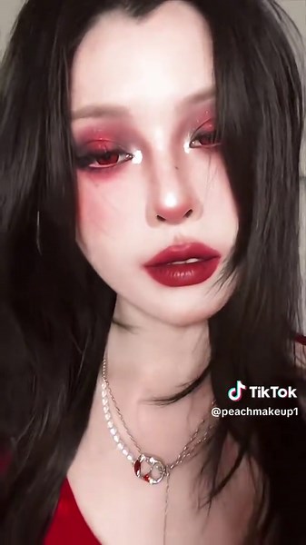 Vampire Douyin Makeup Tutorial for Halloween