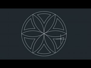 flower Design 2D in cad part 1