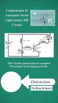 How to Construct Smart Street Light using LDR | Breadboard Circuit Build #shortsvideo