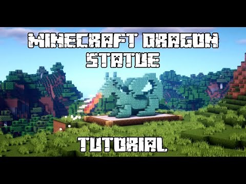 Building a Dragon Statue in Minecraft - DIY (Tutorial)