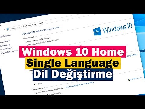 Windows 10 Home Single Language Dil Değiştirme