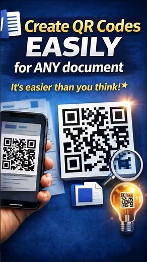 Create QR Code in MS Word in 1 Minute 🔥 | Microsoft Word QR Code Trick #shorts #viral #msword