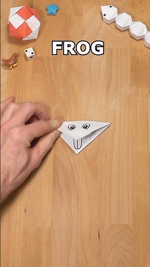 HOW TO MAKE A CROAKING FROG TUTORIAL | EASY PAPER FROG ORIGAMI inclArt