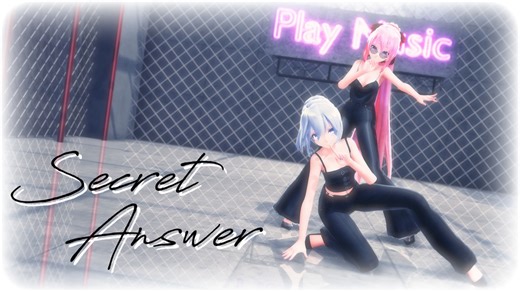【MMD】Tda式改変ハク姉さん、ルカ様で "Secret Answer"