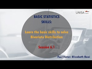 Basic Statistical Literacies 25 May 2022 - Bivariate Distributions