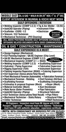 31K views · 127 reactions | 29.11.2025 Gulf job epaper today, Gulf job vacancy, Assignment abroad Times epaper today, join our Whatsapp group, https://whatsapp.com/channel/0029VbB0I08BA1etG3tf9R28 #gulfjobconsultacy #gulfjobvacancy #Assigmentabroadtimespaper #gulfjobindians | Gulf job indians | Facebook