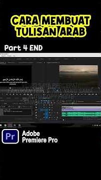 HOW TO CREATE ARABIC TEXT IN ADOBE PREMIERE PRO - Part 4 END #tutorial #arabic #premierepro