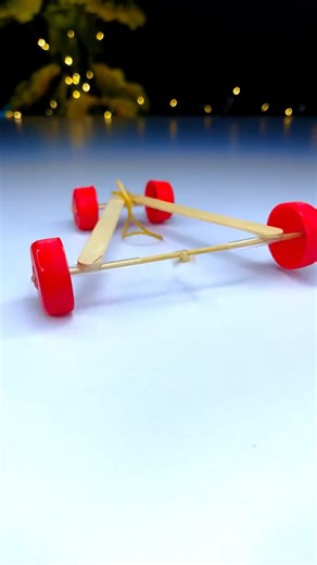 The T on Instagram: "How to make rubber band car with the ice cream stick. #shorts #diy #craft #lifehacks #kidsproject #toy #toycar #kids #treand #instagramreels #viral #explorepage #school #make #scienceproject #schoolproject #roomdecor #thet"