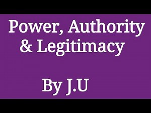 Political Science - II [1. Power, Authority and Legitimacy ] (Part 1) (Semester -III )