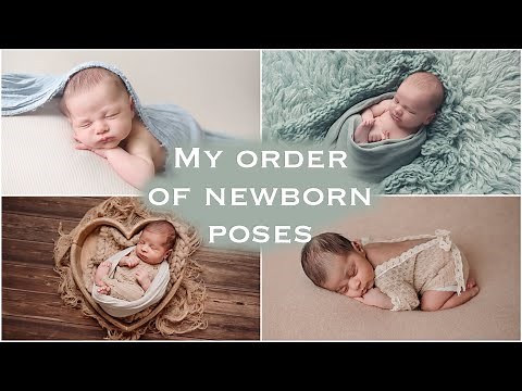 Part 4 - How to photograph a NEWBORN baby - My order of poses. Which poses I don't do and why