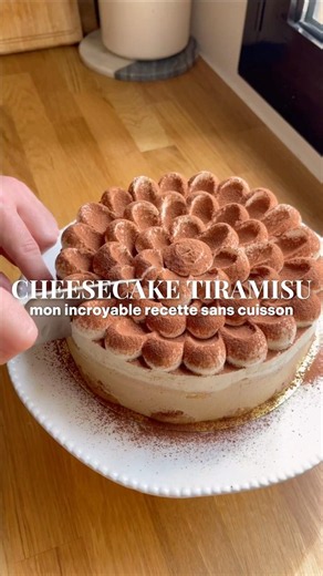 Cheesecake façon Tiramisu Sans Cuisson ☕️✨ | Recette Entremets de Chef Facile à Faire à la Maison