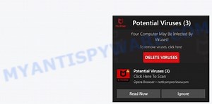 McAfee Potential Viruses (3) Pop-Up Scam (Virus removal guide)