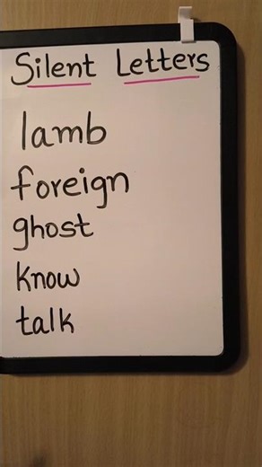 Silent letters English lesson #englishlesson #englishteacher #learnenglish #englishtips#ingles #esl